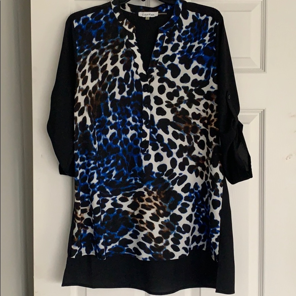 Leopard Calvin Klein blouse